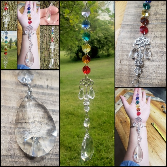 Rainbow Suncatcher 🌈 LGBTQ 🏳️🌈 PRIDE Hanging Decor Gift idea Window Crystals - Picture 1 of 11